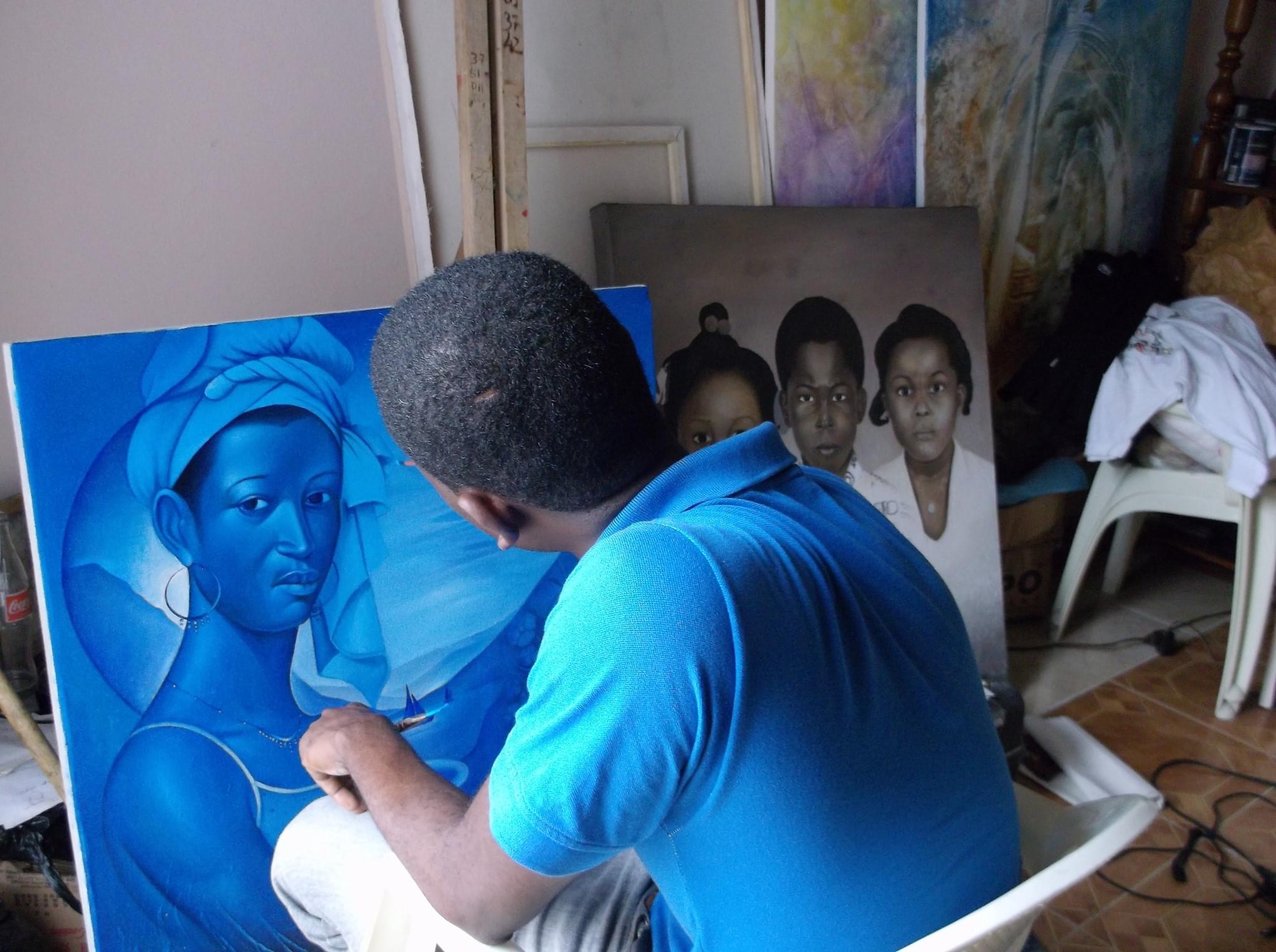 Painting by Bitho Faustin